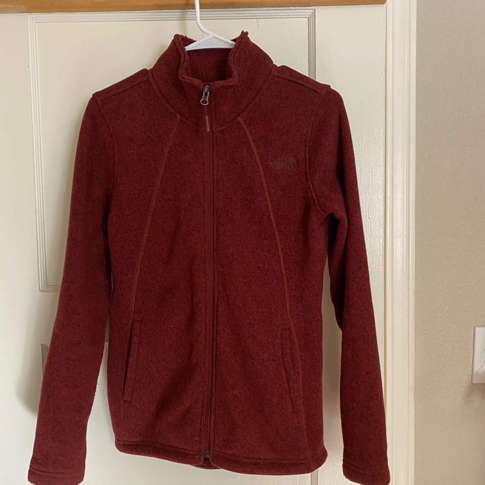 North face fleece zip up jacket